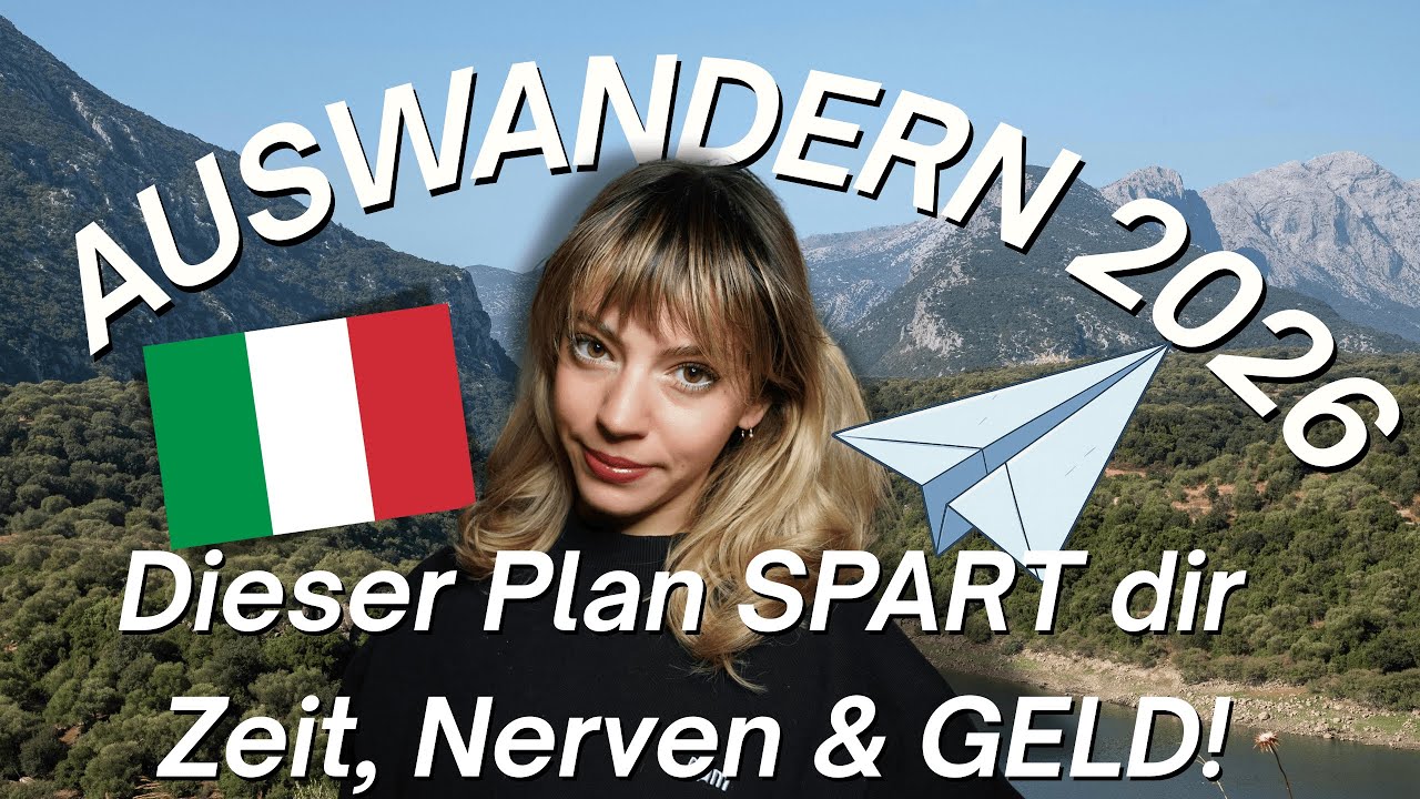 Wenn ich 2026 nach Italien auswandern würde, würde ich GENAU DAS tun (alles andere ist ein Fehler)