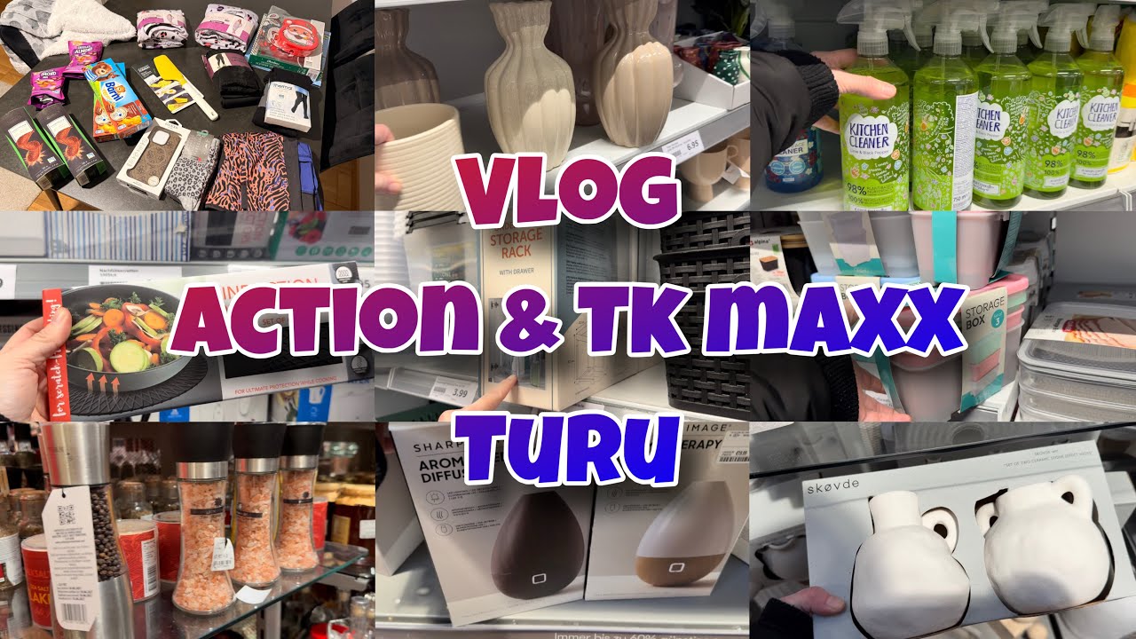 Action ve Tkmaxx Turu 🛍️ | Action Yeni Ürünler | Neler Gelmiş? | Market Alışverişi | Neler Aldım?