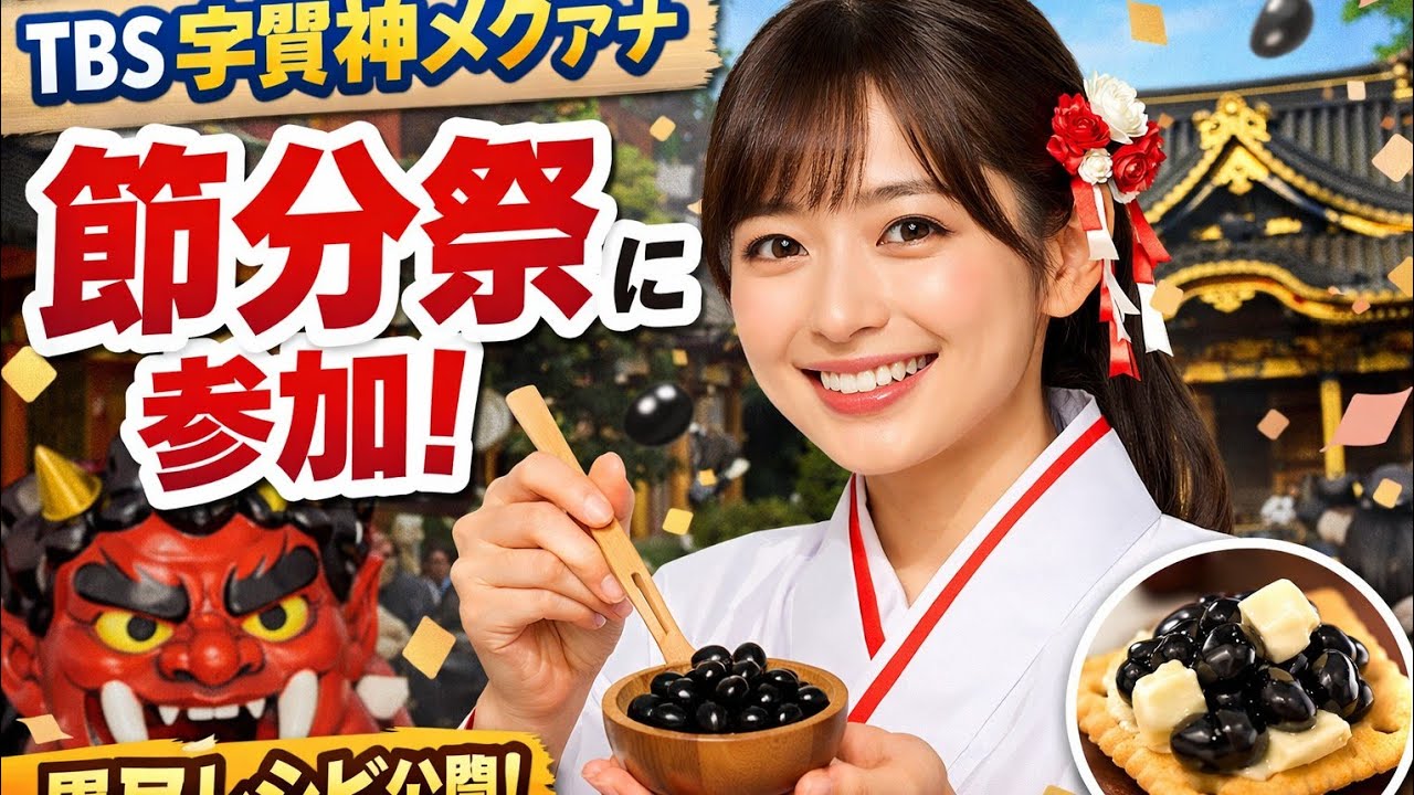 TBS Announcer Joins a Traditional Setsubun Festival in Tokyo