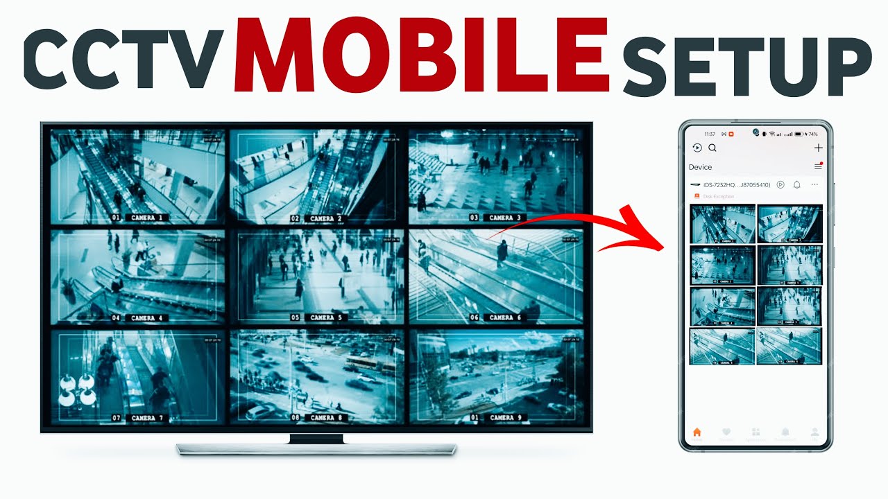 Hikvision CCTV Mobile Configuration | How to Connect CCTV DVR/NVR to Mobile Phone