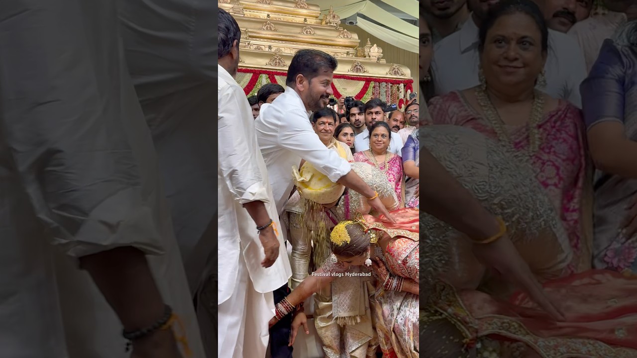 CM Revanth Reddy at Deputy CM Bhatti Vikramarka's son Marriage #bhattivikramarkamallu #revanthreddy