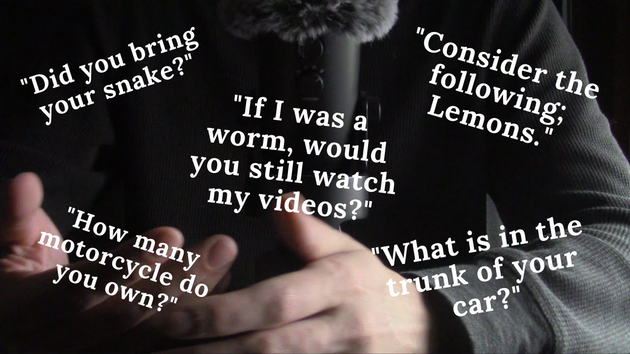 A Peculiar Interview (Deep soft spoken male voice)