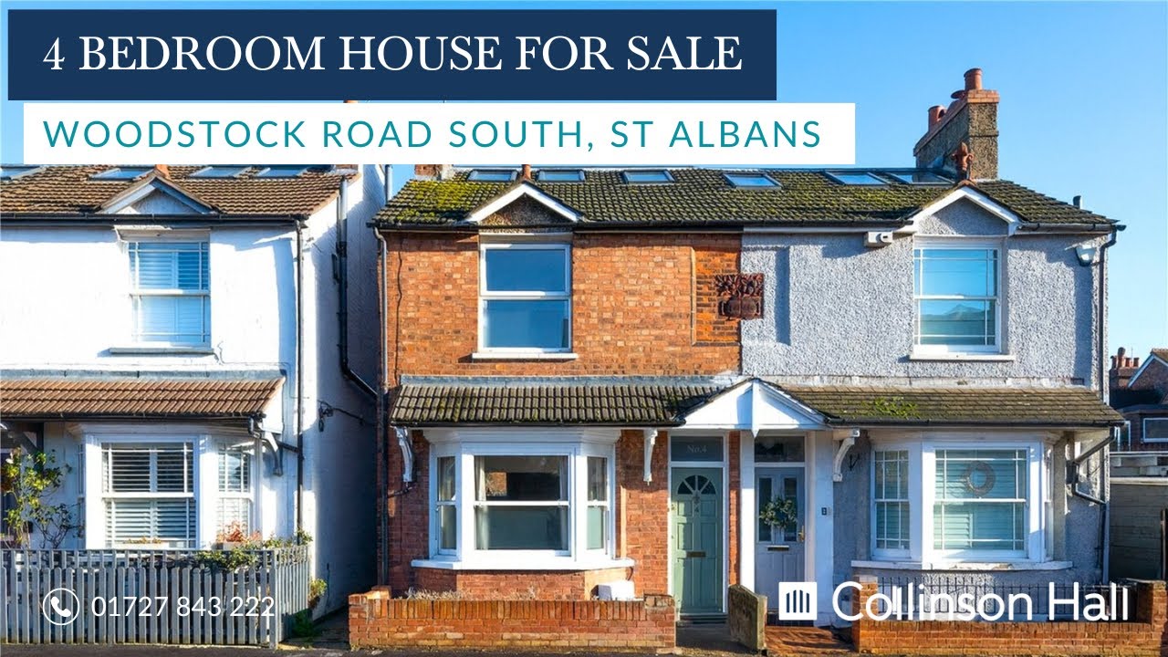 🏡4-Bed Spacious Semi-Detached Home For Sale | Woodstock Road South, St Albans AL1|No Chain 