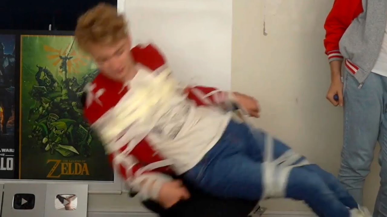 Tommy Falls Out of His Chair!