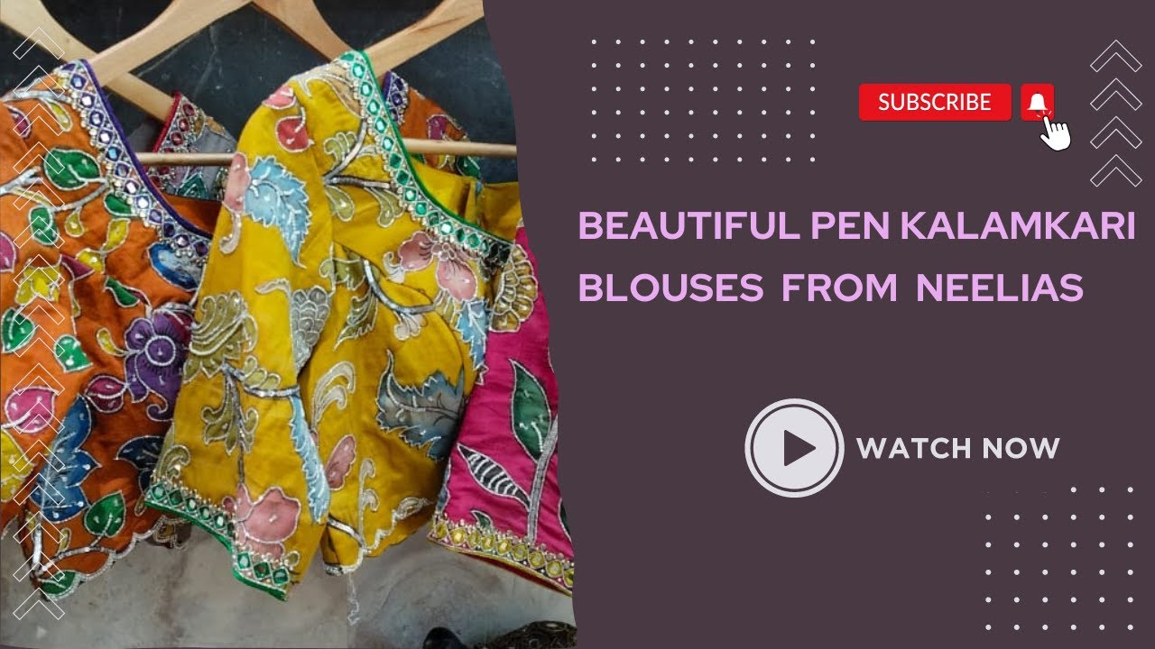 Beautiful Pen Kalamkari Blouses