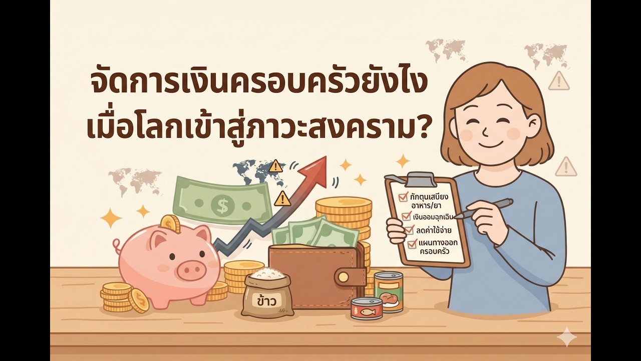 จัดการเงินครอบครัวยังไง เมื่อโลกเข้าสู่ภาวะสงคราม?