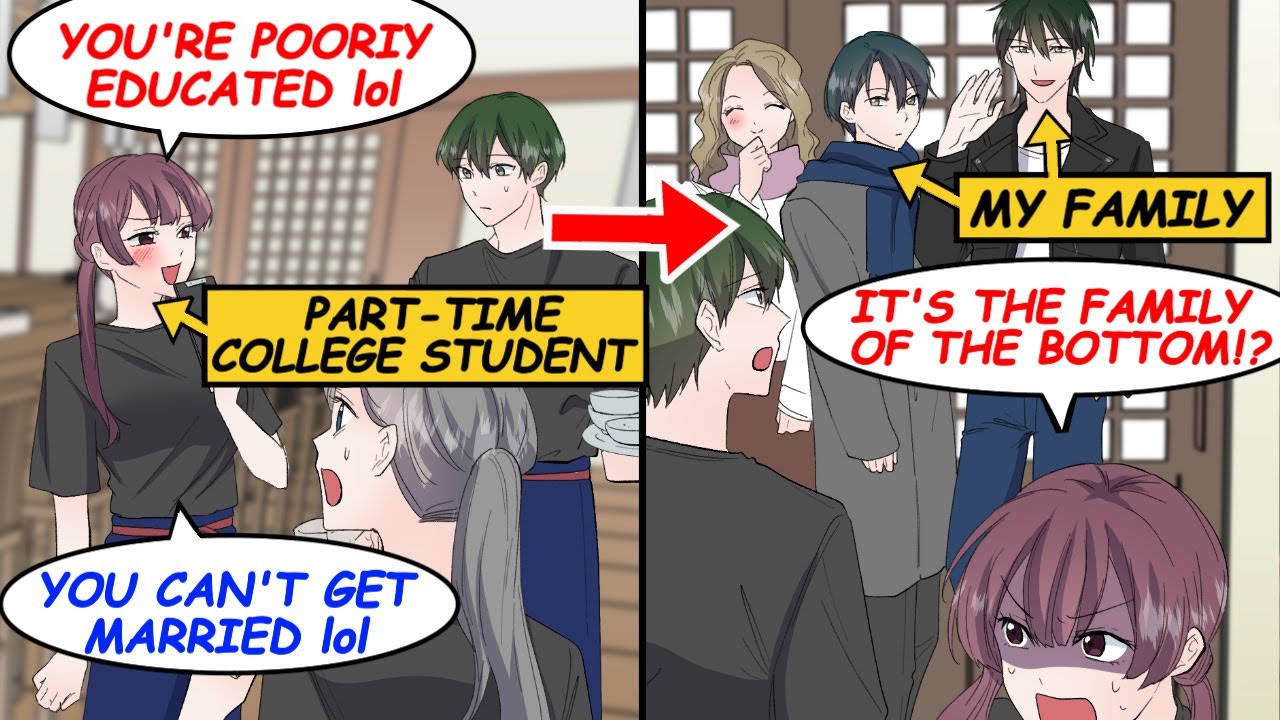 The college girls who work in my store look down on me. When my family came to the store...【Manga】