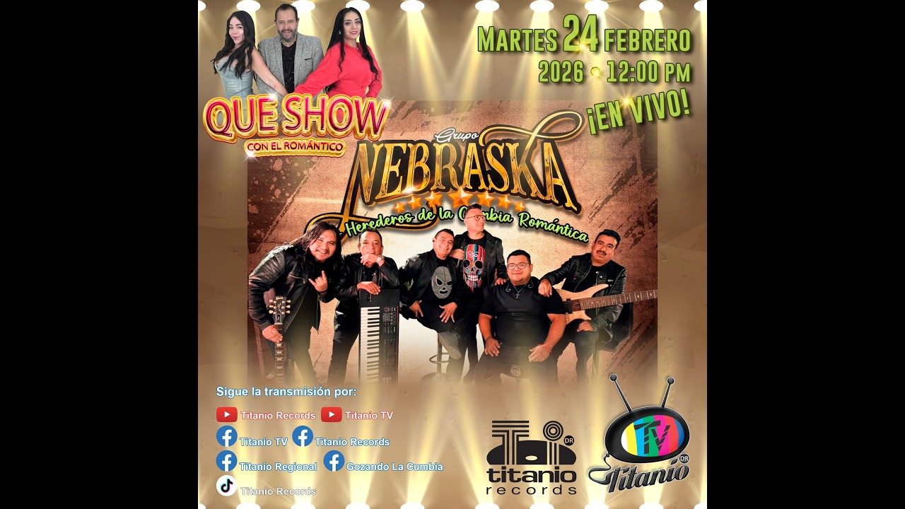 Grupo Musical Nebraska en Que Show con el Romántico