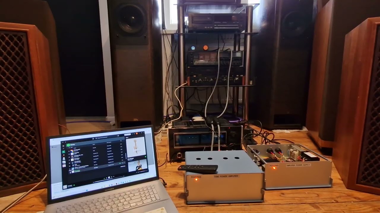 Sansui SP 1500, DAC Fosi Audio ZD3, Tube Amplifier diy ( 4x ECC99, Power  supply Tung Sol 6AX5GT)