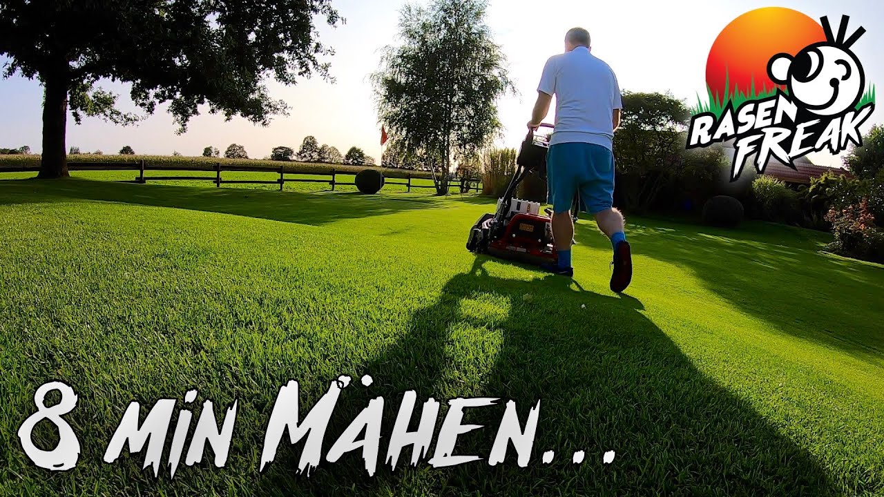 MAGIC of MOWING - der RASENFREAK m&auml;ht mit seinem TORO Greensmaster eFLEX 2100 seinen Rasen
