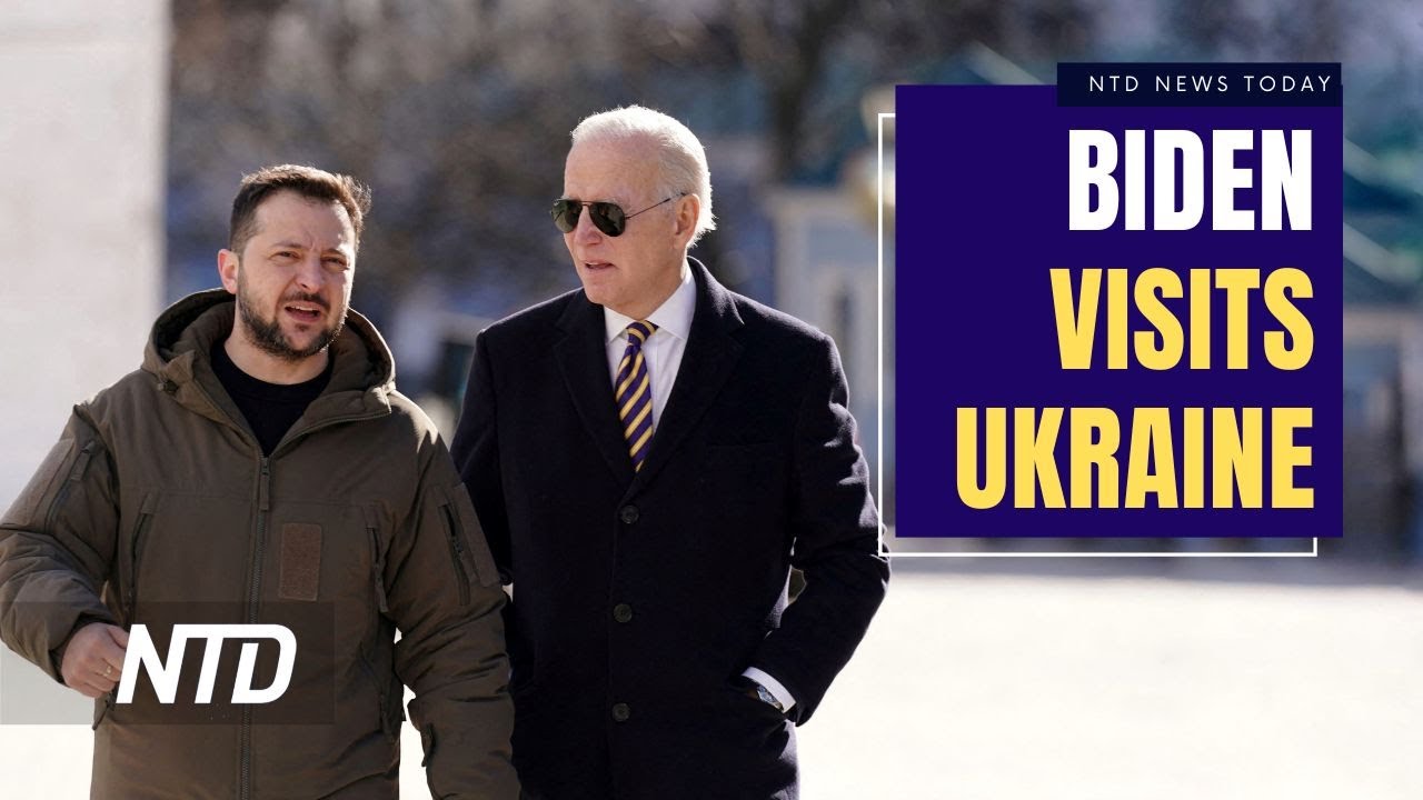 Biden Vows Support on Surprise Visit to Kyiv; What Do Moscow Residents Think of the War? | NTD