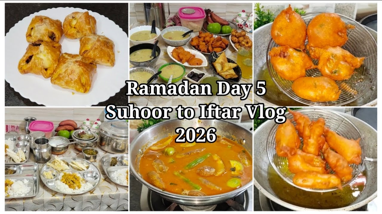 🌙ரமலான் ஐந்தாம் நாள் சஹர் to இஃப்தார்  வேலைகள் | Ramadan Day 5 Suhoor to Iftar Vlog | Ramadan 2026 