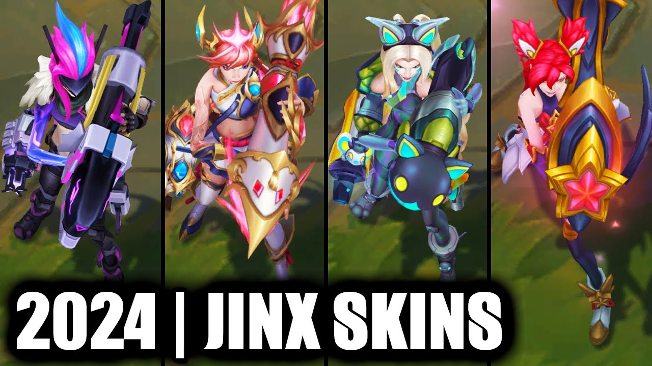 ALL JINX SKINS SPOTLIGHT 2024 | League of Legends