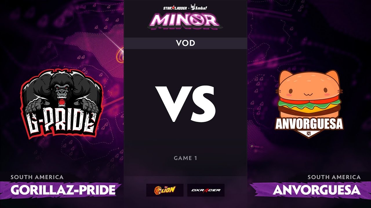 [RU] Gorillaz-Pride vs Anvorguesa, Game 1, StarLadder ImbaTV Dota 2 Minor S2 SA Qualifiers