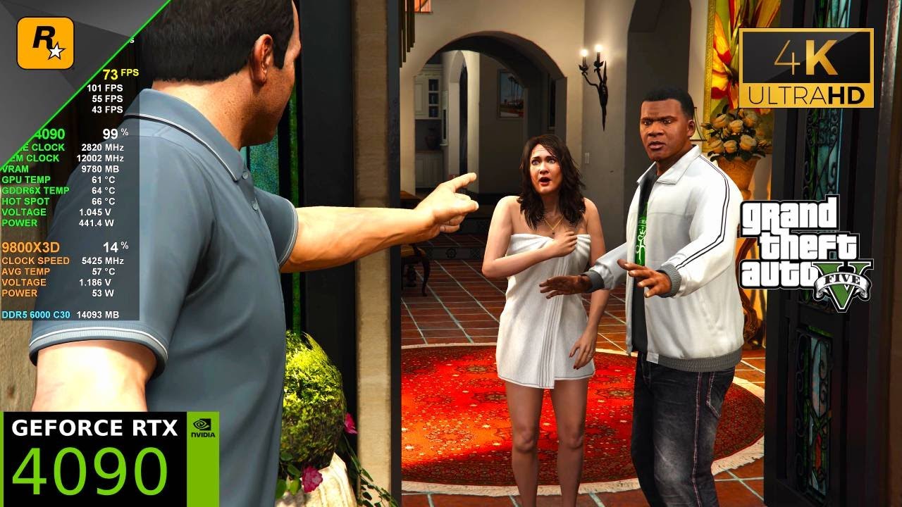 Grand Theft Auto V Enhanced [4K] DLAA, Ray Tracing ON | RTX 4090 | Ryzen 7 9800X3d