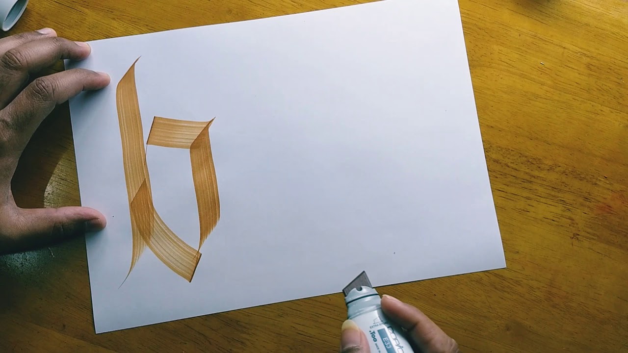 Copic Wide Markers Calligraphy