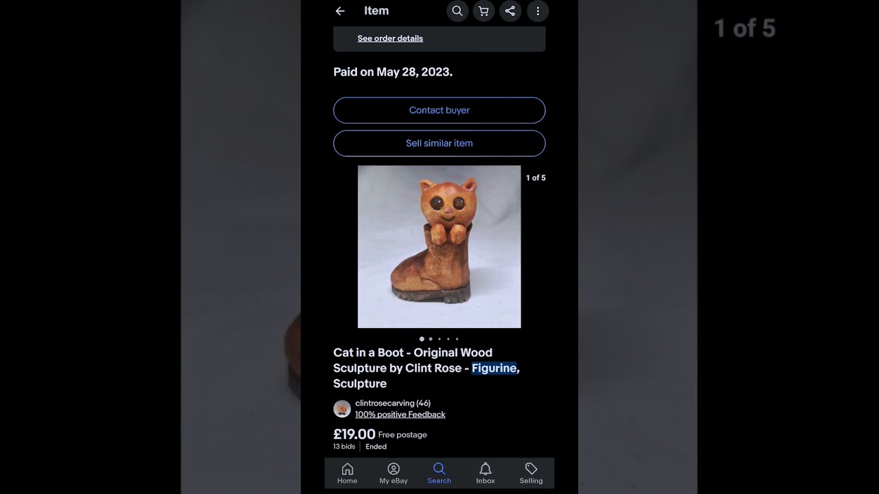 eBay marketing experiment #woodcarving #whittling #sellingart #marketing #ebay