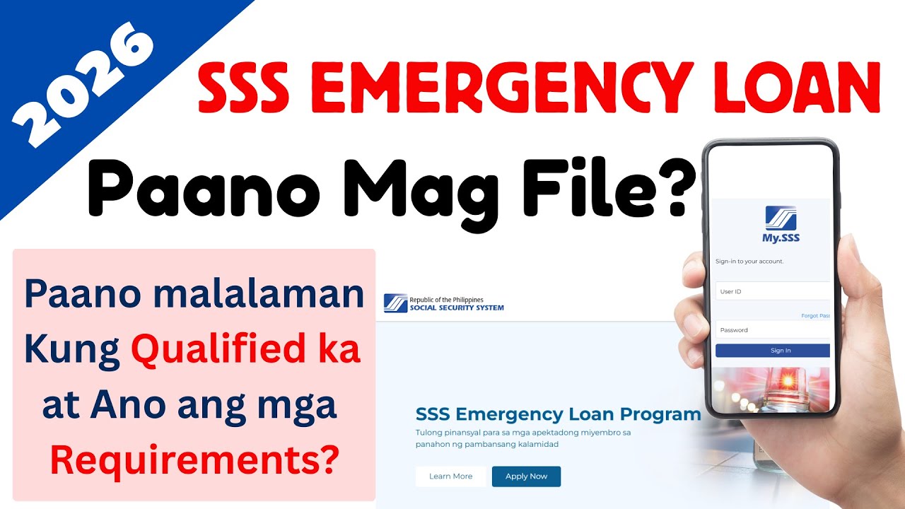Paano Mag-Apply ng SSS Emergency Loan Online (Step-by-Step Guide 2026)