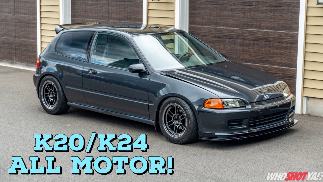 Dyno Time k20/k24 All Motor 39k mile EG Hatch Build! Finally Complete!