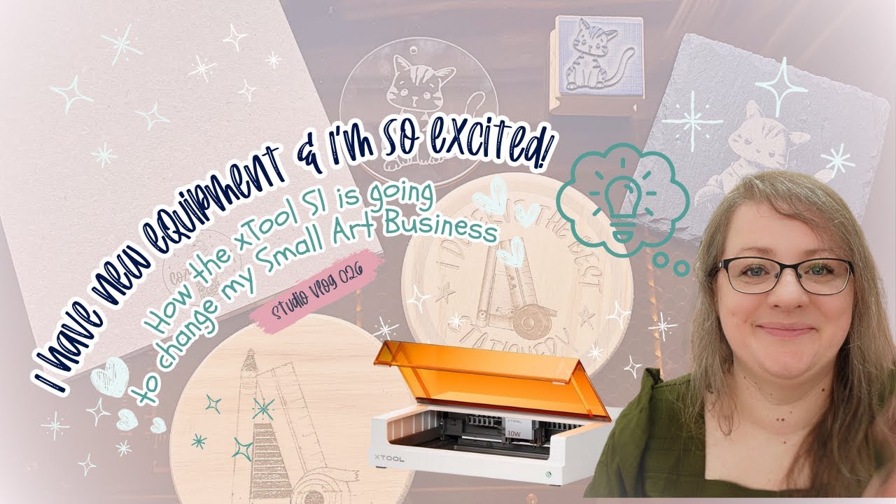 How the xTool S1 is going to change my art business 💕 An Artist Studio Vlog with New Equipment