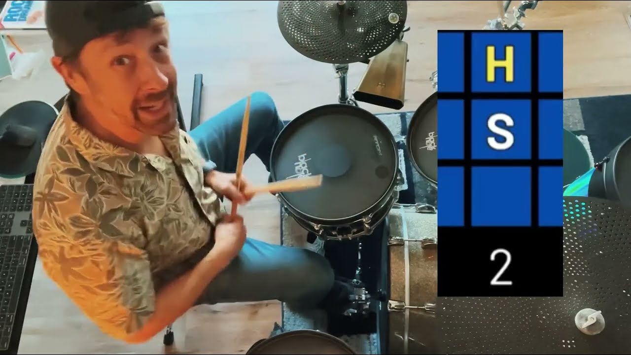 Learn Your FIRST Drum Beat and Rockin Drum Fill in Minutes! #beginnerdrumlessons