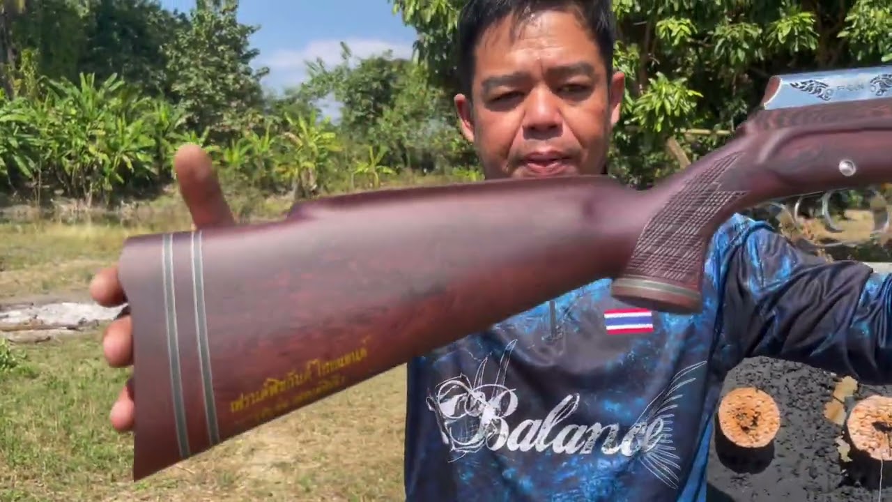 หน้าไม้กำคอคลาสิคหมอนบิด #หน้าไม้หาปลา #crossbow 