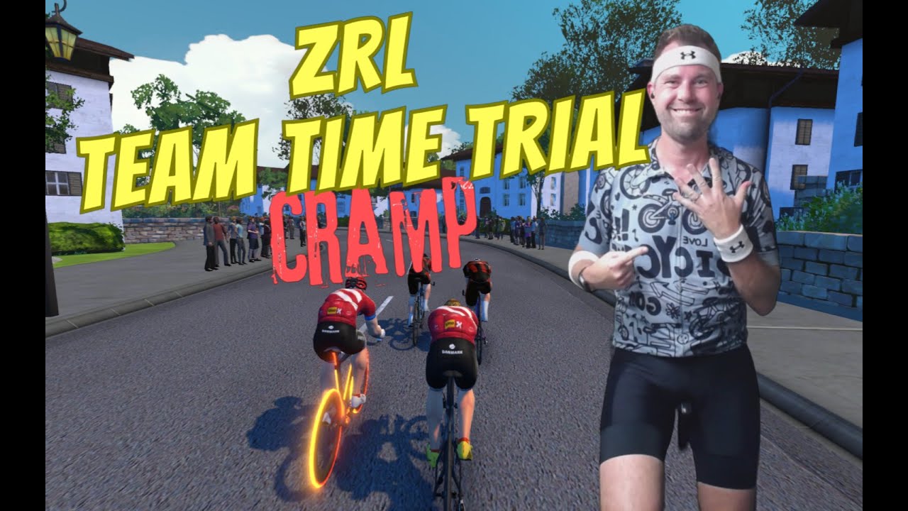 Zwift Racing League | 2024 | Round 1 | Team Time Trial | Douce France | Cramps and lost teammates