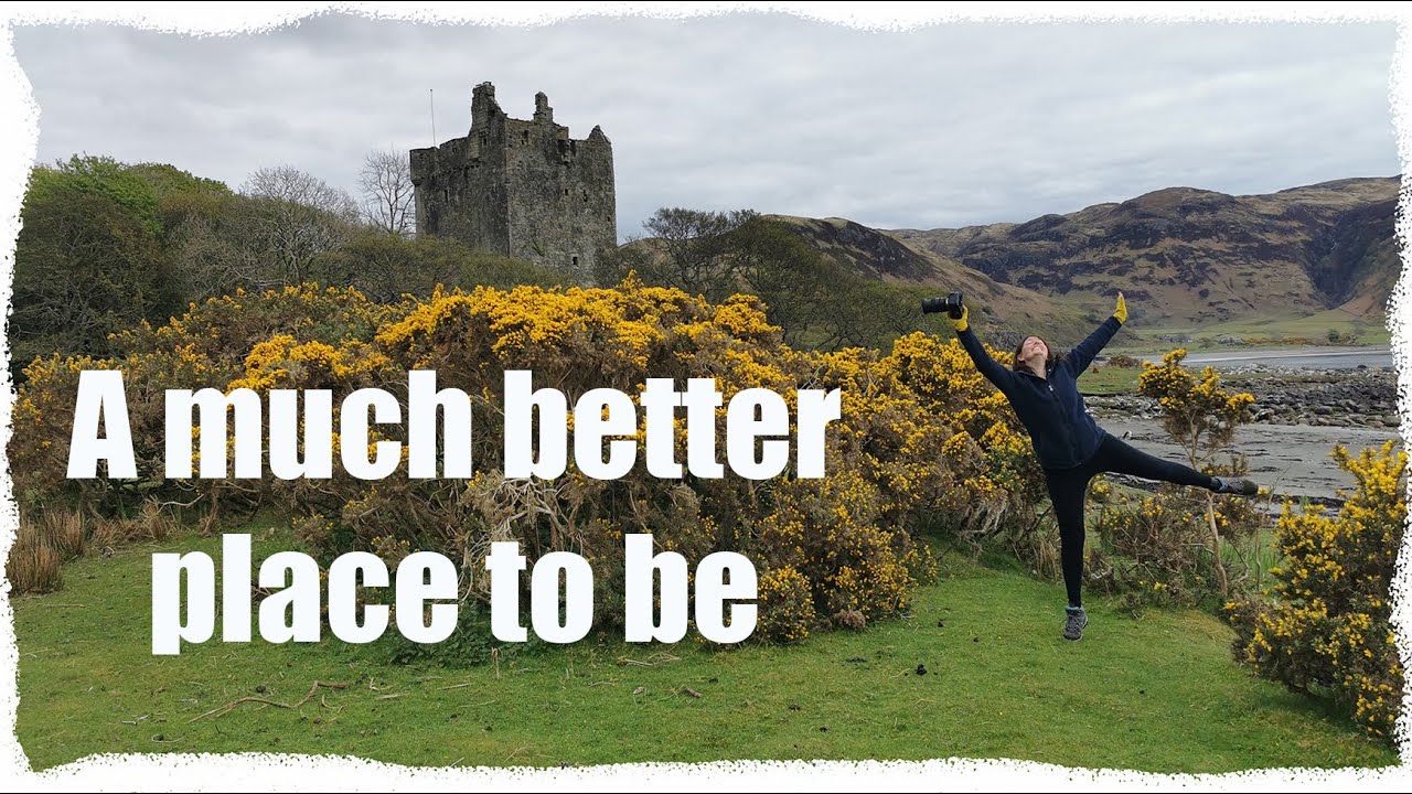 KEEP AWAY from campsites they say! So why are we back on a site. Back to the wilderness of Mull.