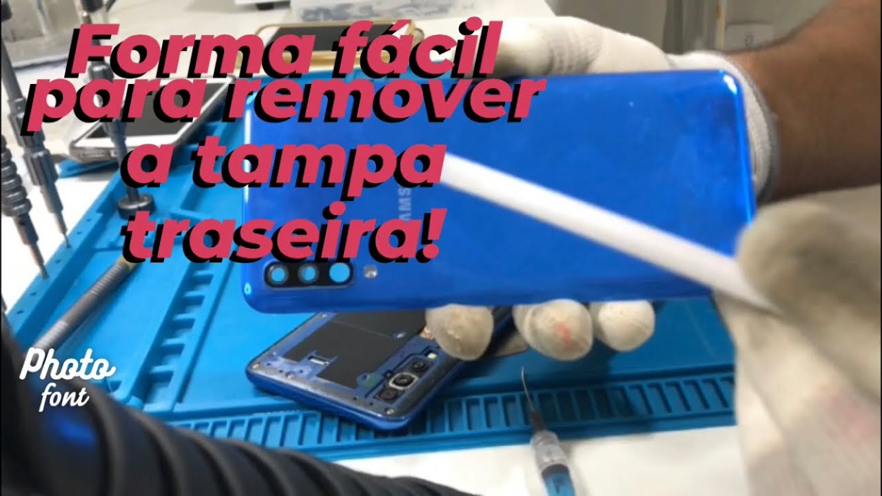 Assim fica f&aacute;cil remover a tampa traseira do celular