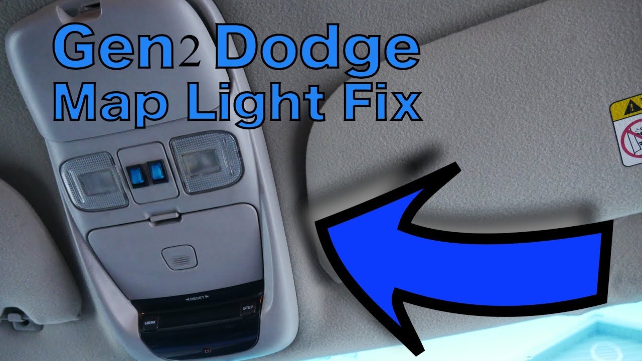 1999 Dodge Ram 1500 Sport overhead console map light repair - spring broke and light won’t turn off