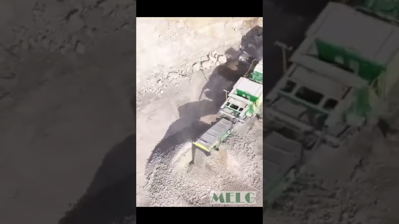 Limestone processing site - impact crusher