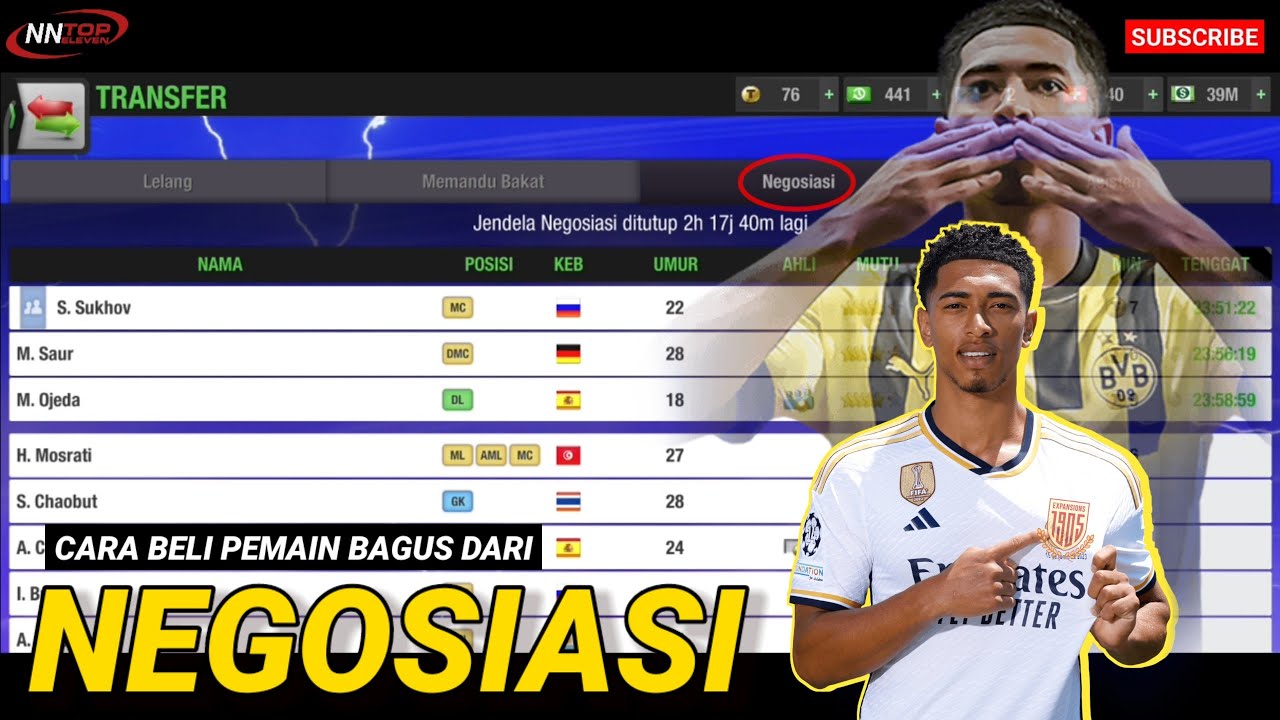 Cara Beli Pemain Bagus Dari NEGOSIASI ⁉️ Top Eleven 2023