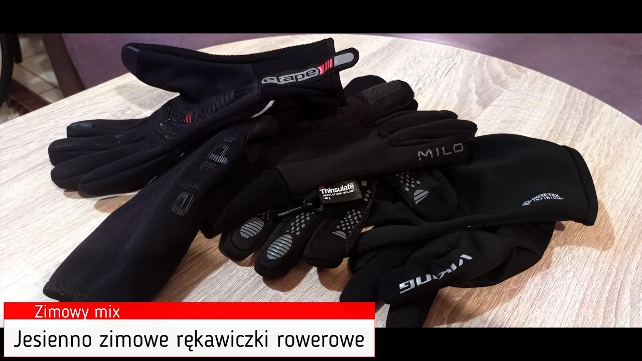 Zimowy mix: jesienno-zimowe rękawiczki rowerowe