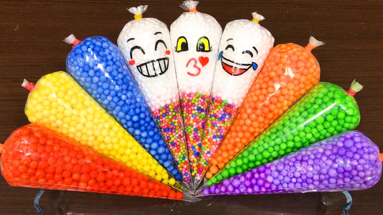 Making Crunchy Foam Slime With Piping Bags | GLOSSY SLIME | ASMR Slime Videos #501