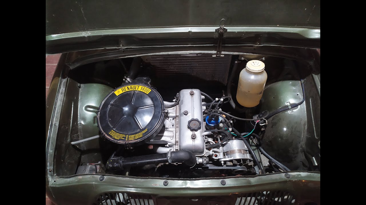 Prueba motor 1400 en Renault Godini