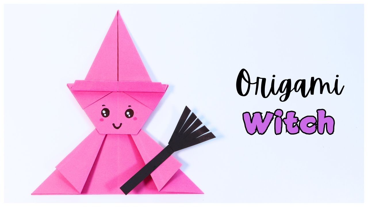 Origami Witch Tutorial | EASY Halloween Paper Craft
