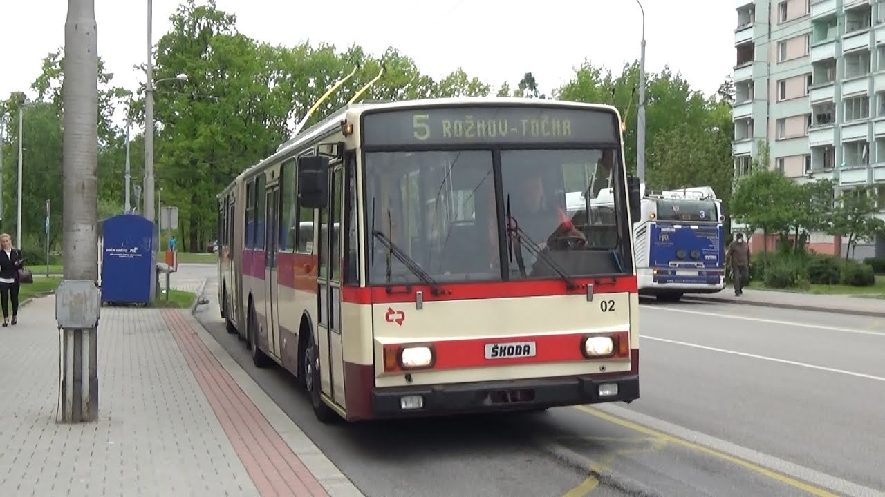 Trolejbus Škoda 15Tr ev.č 02 na lince 5 - 25.5.2021