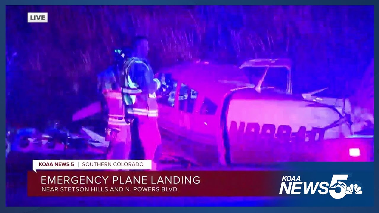 Single Engine Plane Crash-Lands in Colorado Springs