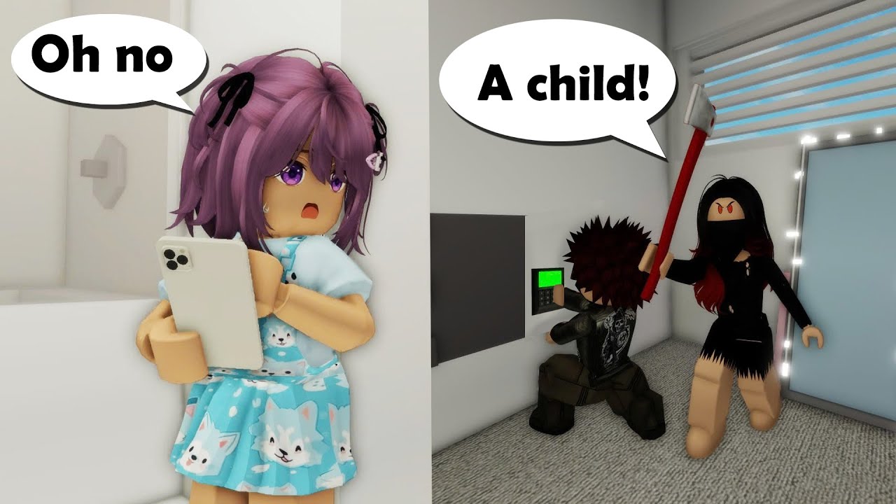 Я сражалась с ворами, пока была дома одна! | Violet Roblox TV
