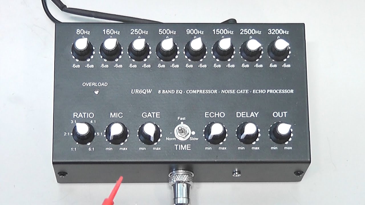 Overview - UR6QW CB Ham Radio 8 Band Equalizer Compressor Noise Gate Echo