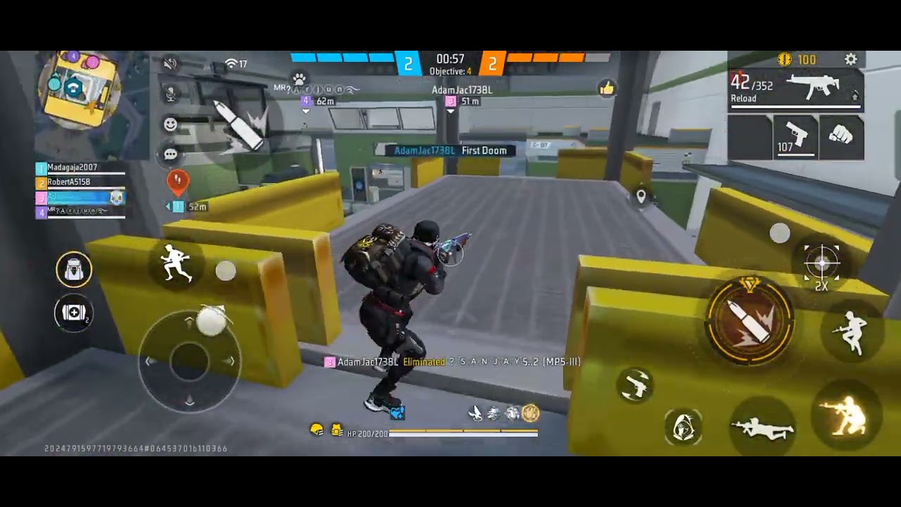 Booyah with 4 Kills in Clash Squad Free Fire