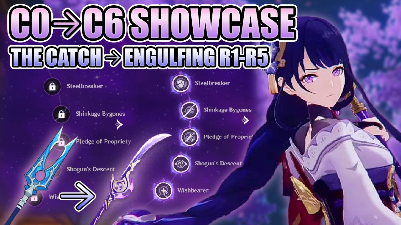 HOW STRONG ARE HER CONSTELLATIONS? Raiden Shogun C0 → C6 Transformation Showcase | Genshin Impact