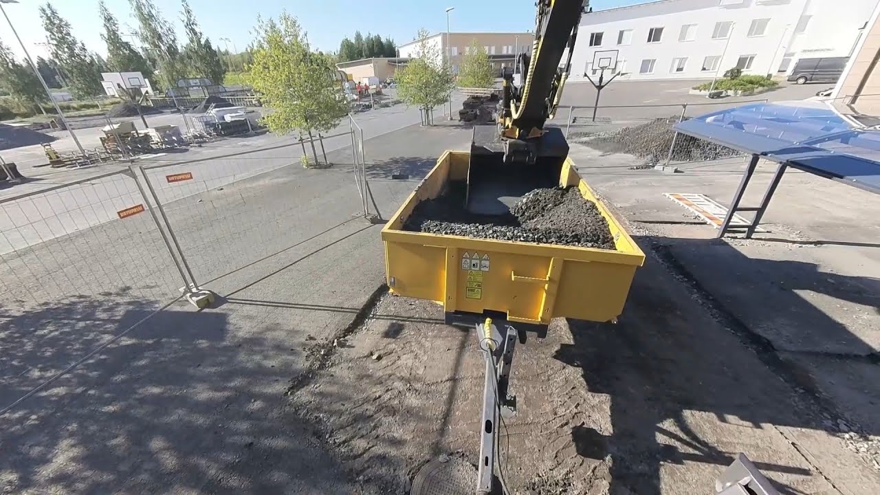 normal work day 3. normaali työpäivä 3. volvo ewr 150E + engcon + trimble