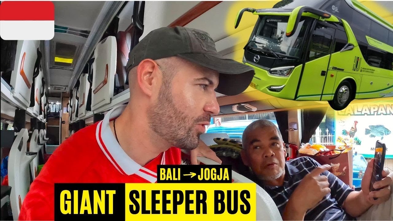 $40 LUXURY Sleeper Bus in Indonesia (BALI to YOGYAKARTA) 🇮🇩