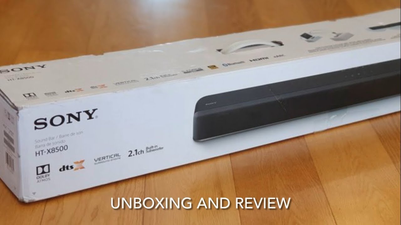 Распаковка и обзор саундбара Sony HT-X8500 2.1.