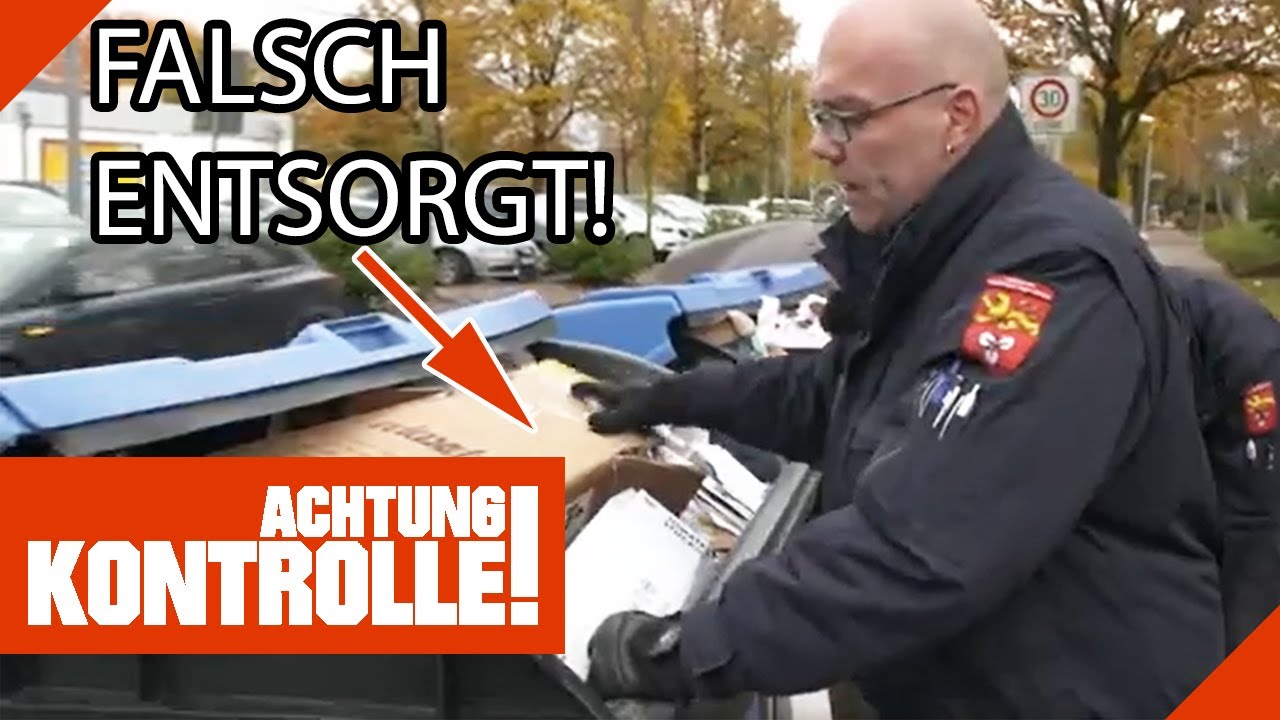 Styropor in der Papiertonne! MÜLLSÜNDER aufgepasst! | 2/2 | Kabel Eins | Achtung Kontrolle