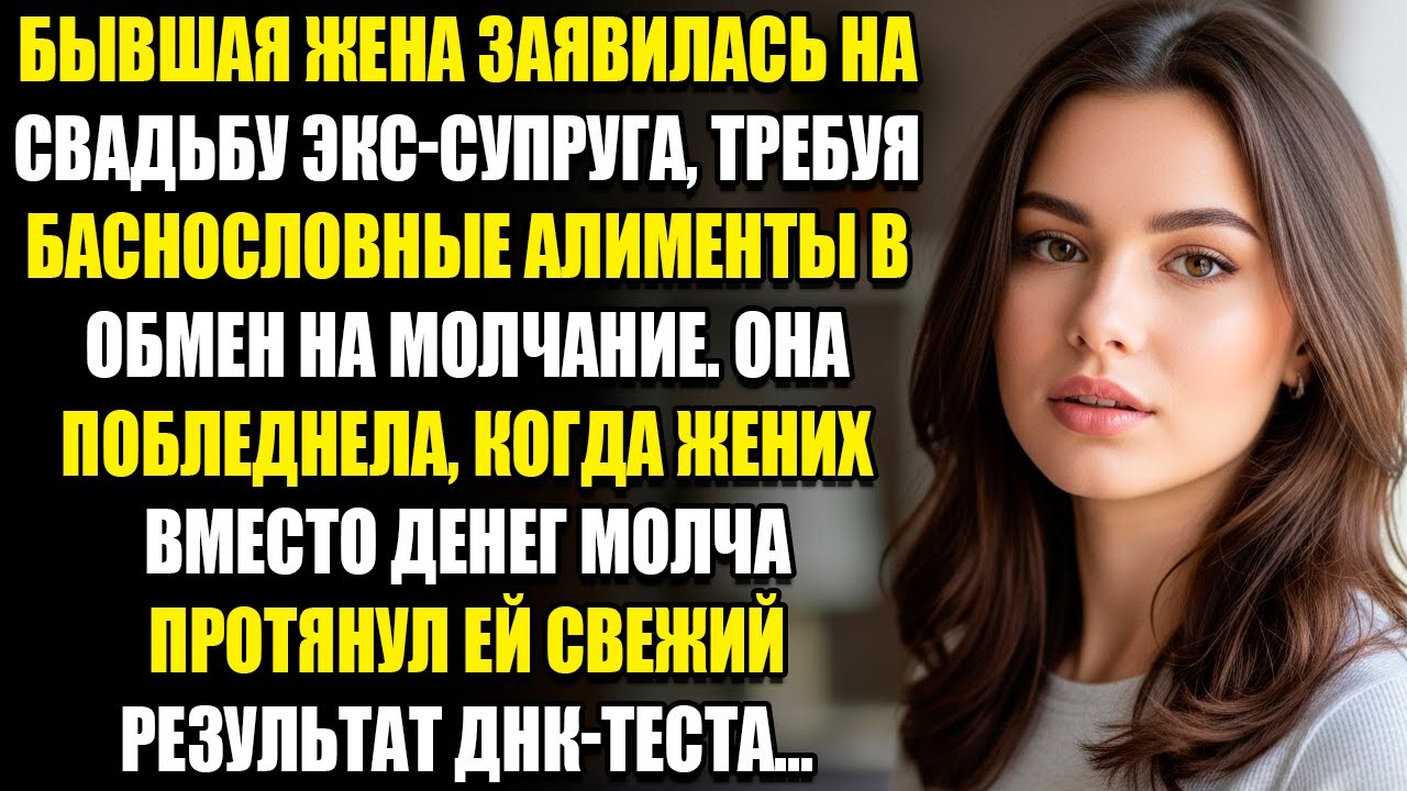БЫВШАЯ ЖЕНА МУЖА ЗАЯВИЛАСЬ НА НАШУ СВАДЬБУ, ТРЕБУЯ ОГРОМНЫЕ АЛИМЕНТЫ В ОБМЕН НА МОЛЧАНИЕ...