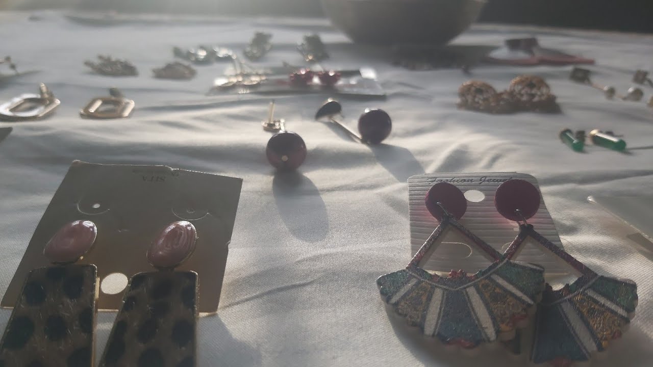 Trending Earrings Jewellery Mix Collection with My Own Ideas