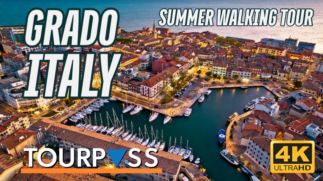 【4K】Grado, Italy Walking Tour -Friuli-Venezia Giulia Ultra HD Italia Travel and Treadmill Walk Video