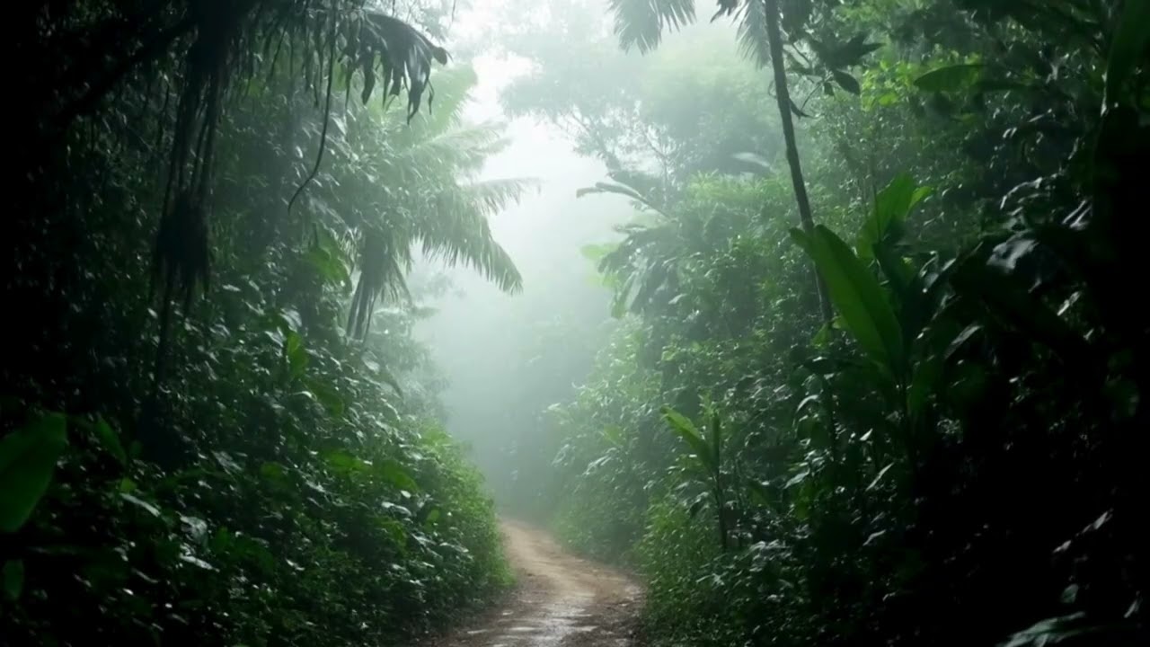 🎧🌴🌿 Serene Jungle Sounds | 1 Hour | Relaxation, Sleep, Study or Meditation 🙏🏼